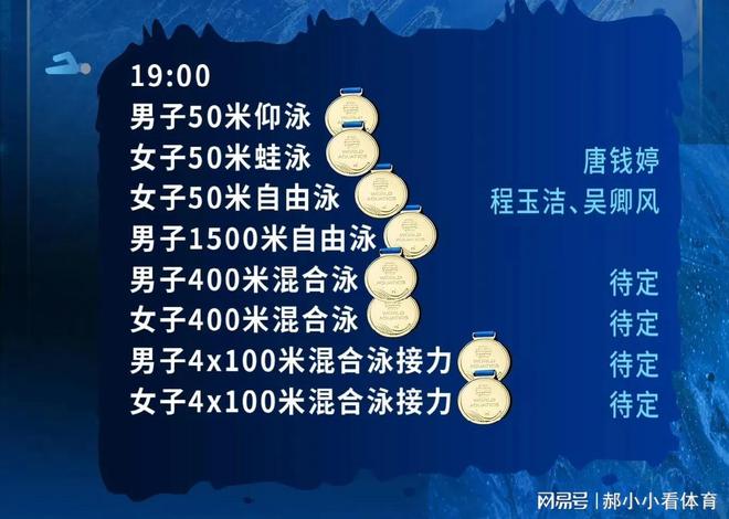 新加坡游泳世锦赛8月3日赛程：单日分9金中国队单日冲5枚奖牌(图2)