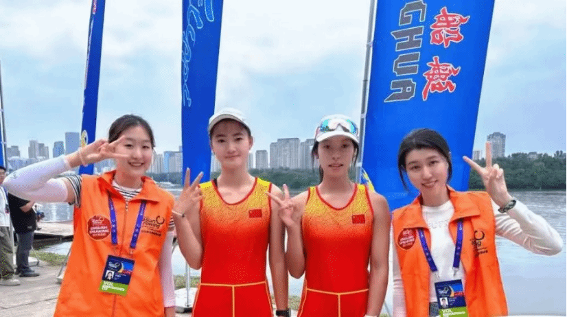 九游app：外国语学院志愿者热情服务亚洲青年赛艇锦标赛(图1)