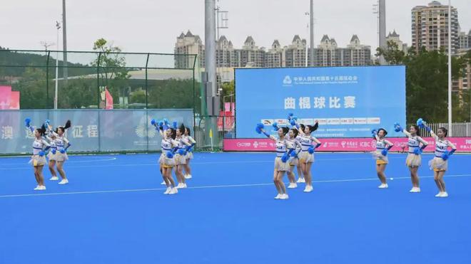 禾楼舞、舞茅龙、啦啦操……曲棍球场上的“岭南风”与“全运情”(图6)
